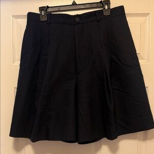 Polo Ralph Lauren Navy Pleated Dress Shorts Cotton/Wool Blend